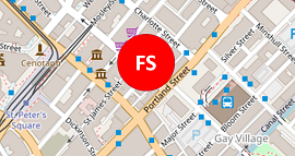 Map showing the location of Manchester's first telephone exchange on Faulkner Street