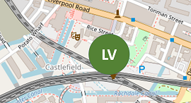 Map showing the location of the Castlefiled lattice viaducts
