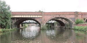 Picture of the viaducts crossing the River Irwell