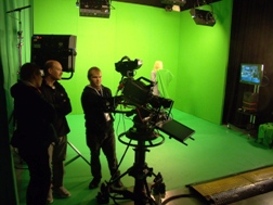 Inside the University of Salford's digital special effects green screen studios