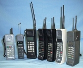 Collection of first generation analogue mobile phones