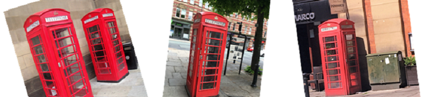 Manchester's surviving K6 red phoneboxes