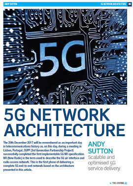Image of the front page of the ITP paper on 5G network architecture
