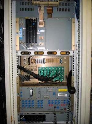 Figure 1: Siae 7.5GHz 16 x 2Mbps digital microwave radio system - all indoor solution (late 1980s)