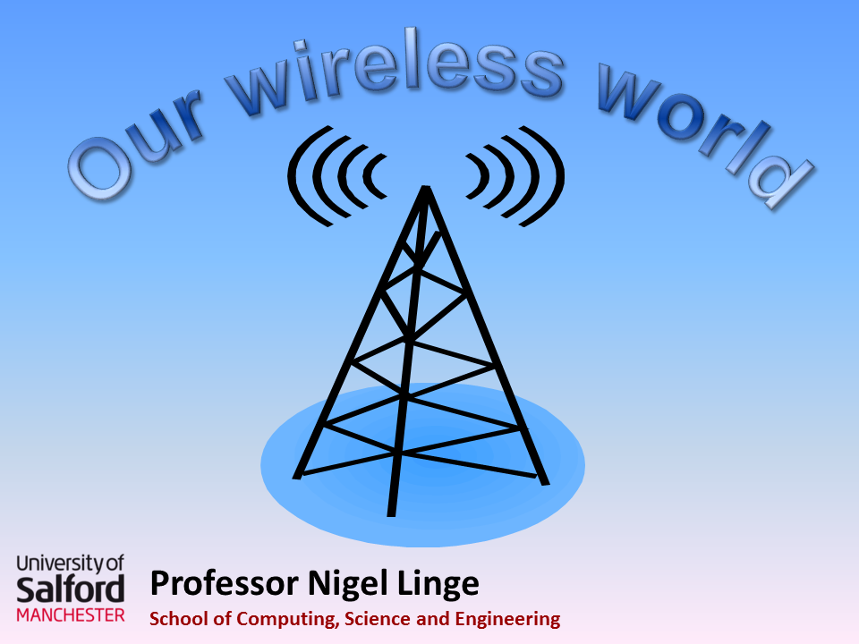Our wireless world talk title slide