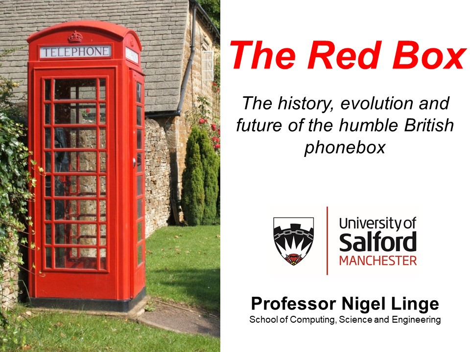 The red box talk title slide